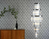 Angel 28 Light Chandelier Crystal Polished Chrome